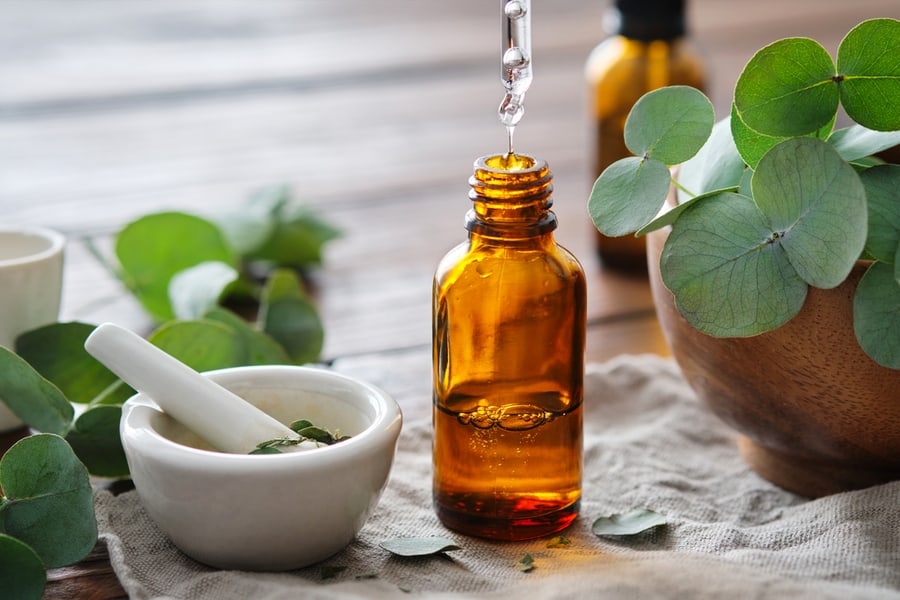 Bottle Of Pure Eucalyptus Oil