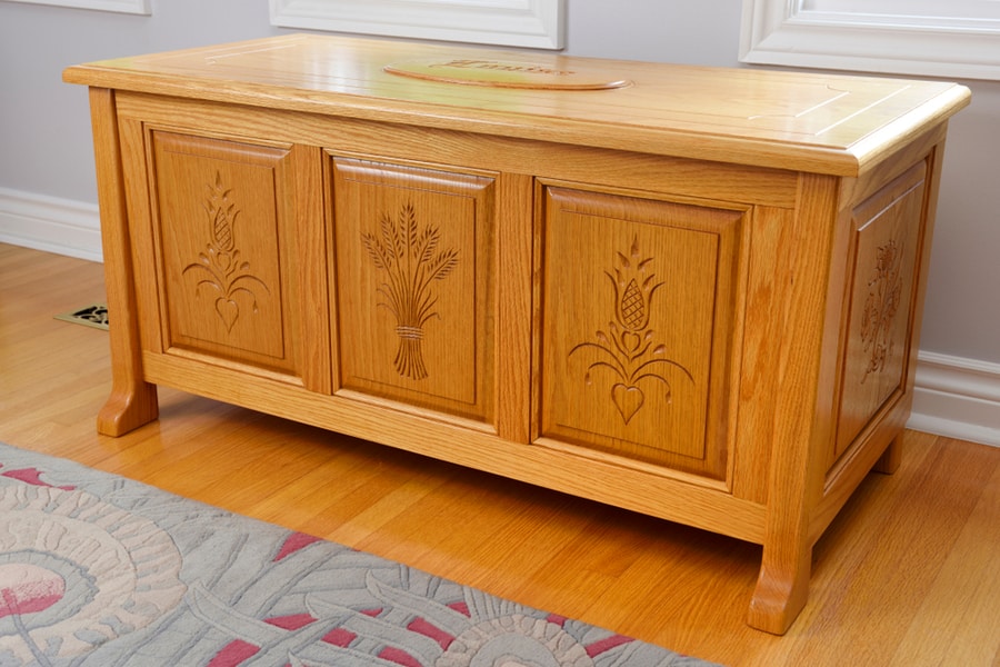 Cedar Chest In A Bedroom