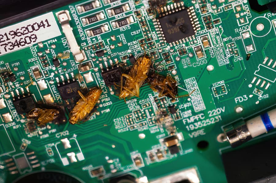 Cockroaches Climbed Closed The Electronic Board