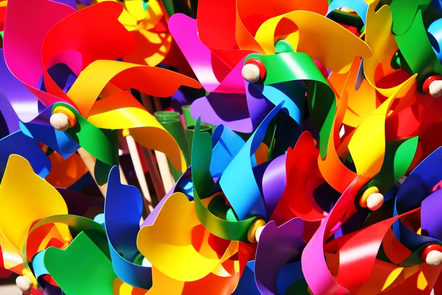 Colorful Pinwheels