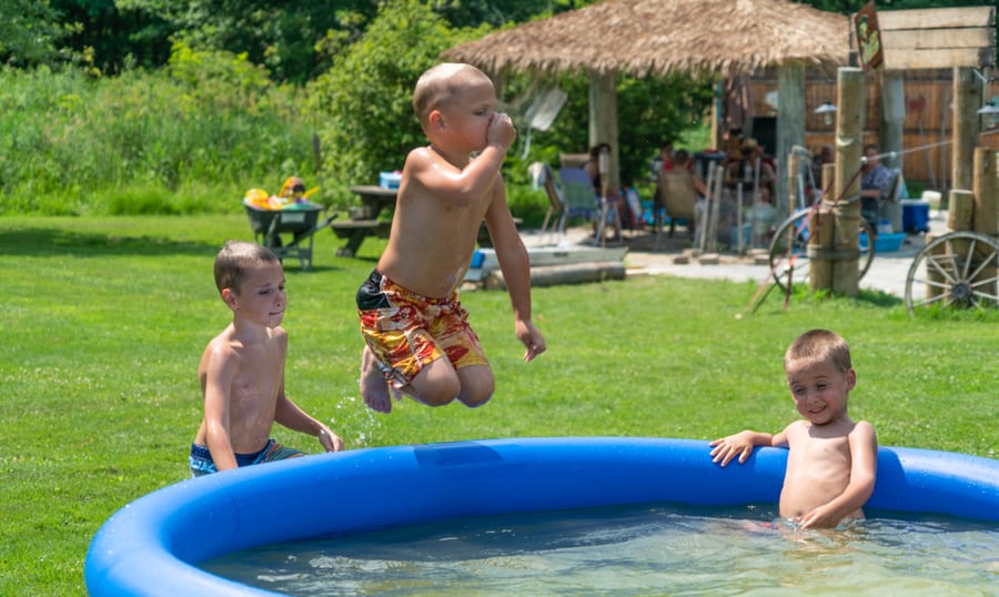 Kiddie Pool With Ideal Mosquite Repellent