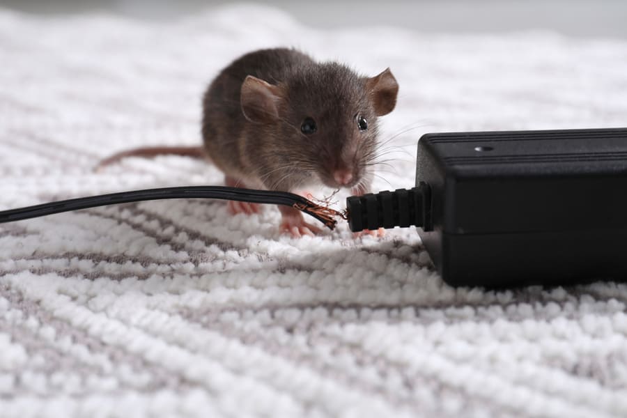 Rat Chewed Electric Wire