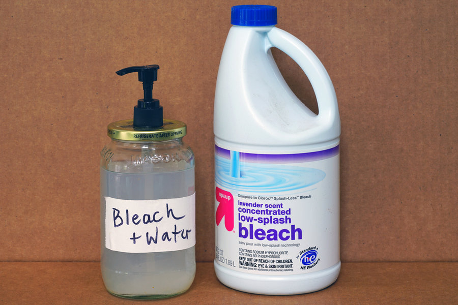 Use Dilute Bleach While Cleaning
