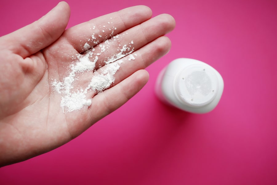 Using Talcum Powder