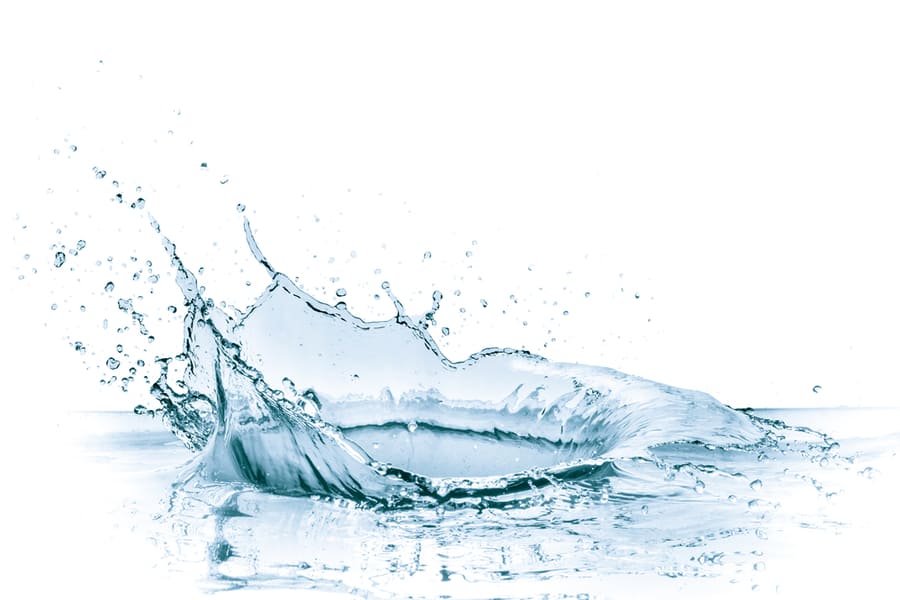 Water Splash Isolated On White Background