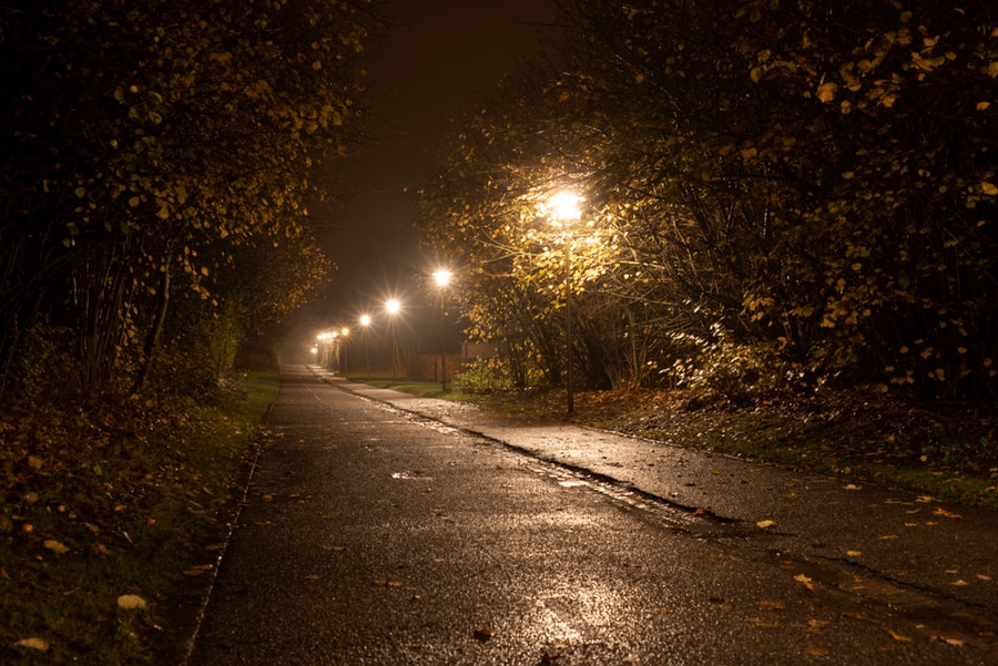 Well-Lit Outdoors