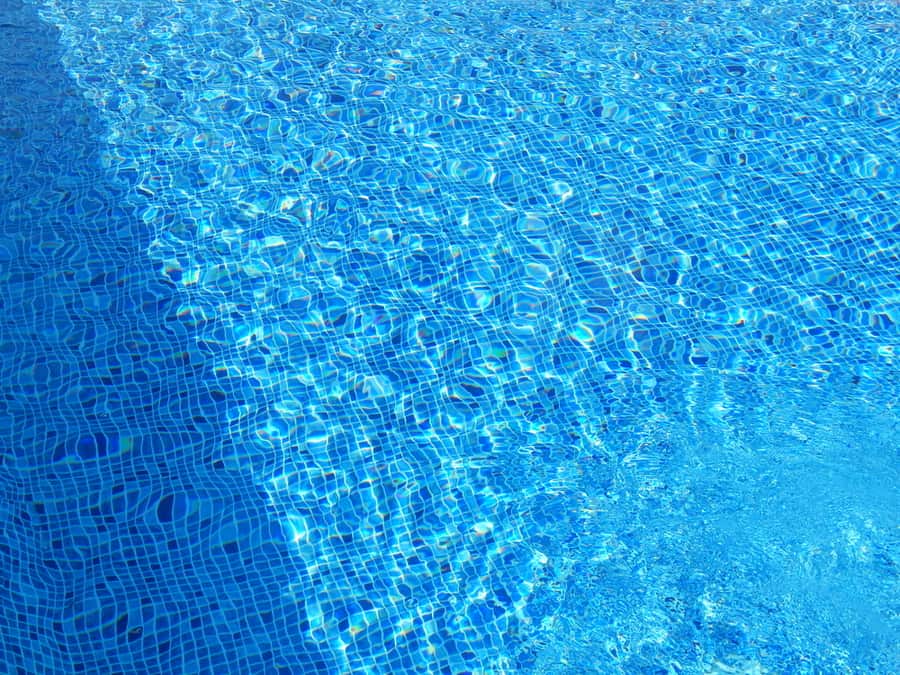 Blue And White New Lining In Swimming Pool