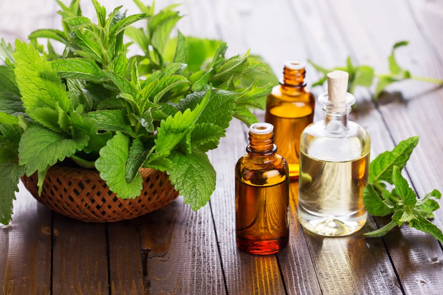 Mix Peppermint Oil And Vinegar