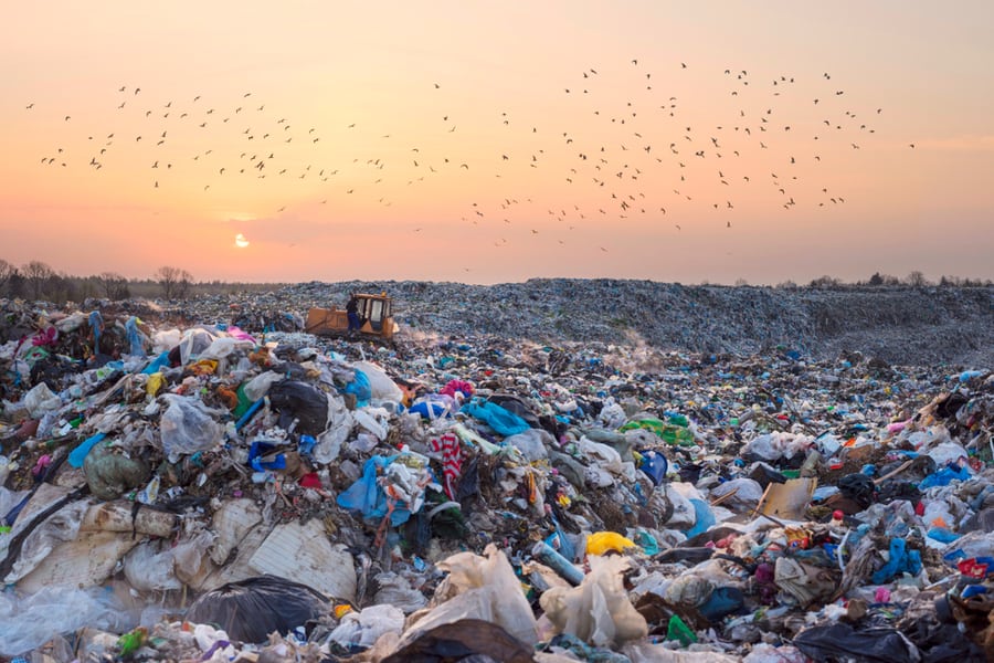 Piles Of Junk And Garbage