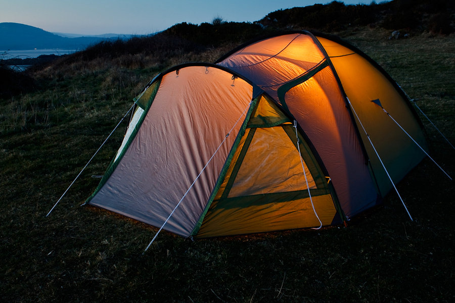 Tent With Dim Lights