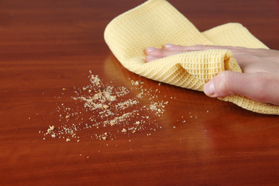 Clean Up Spills And Crumbs Clean Up Spills And Crumbs