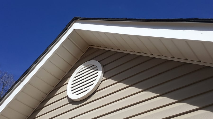 Gable Ventilation On A House.