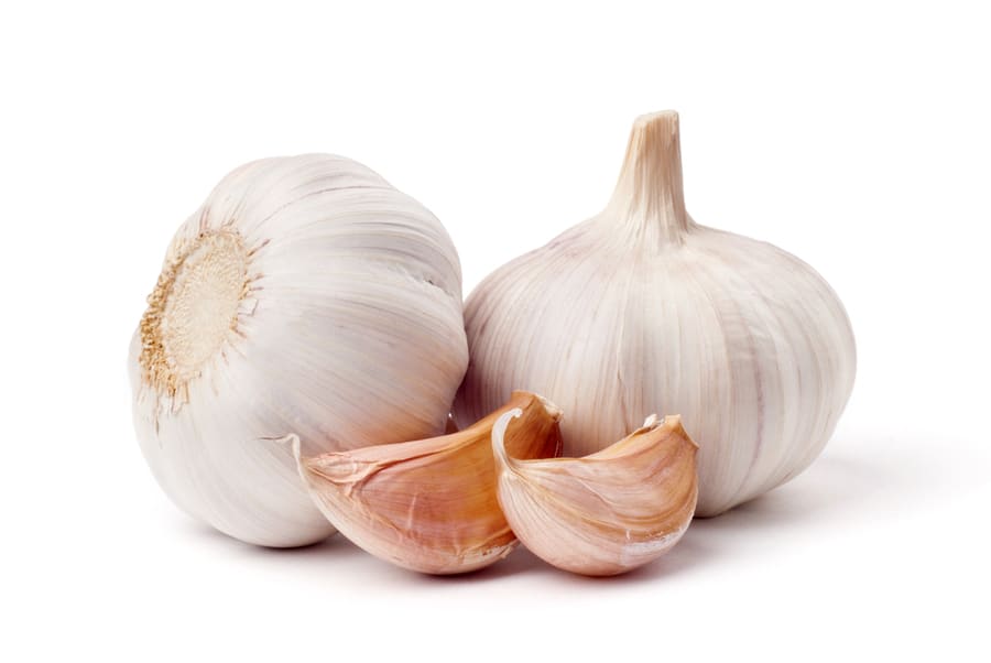 Garlic Cloves Isolated On White Background