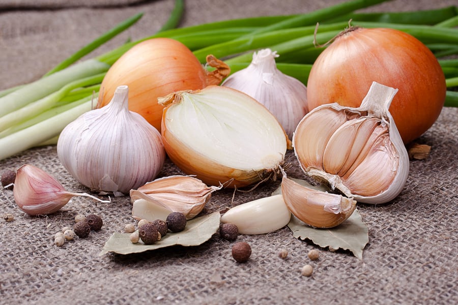 Onions, Garlic, And Other Spices