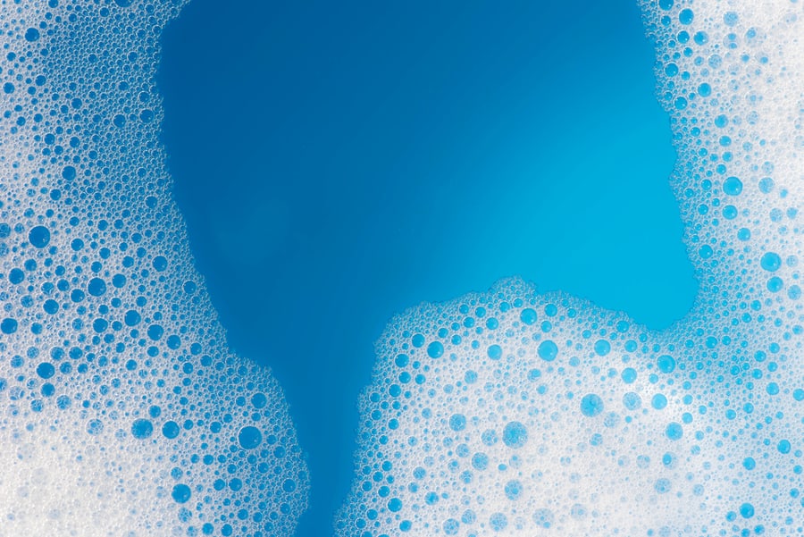 Soap Foam Background Texture Closeup