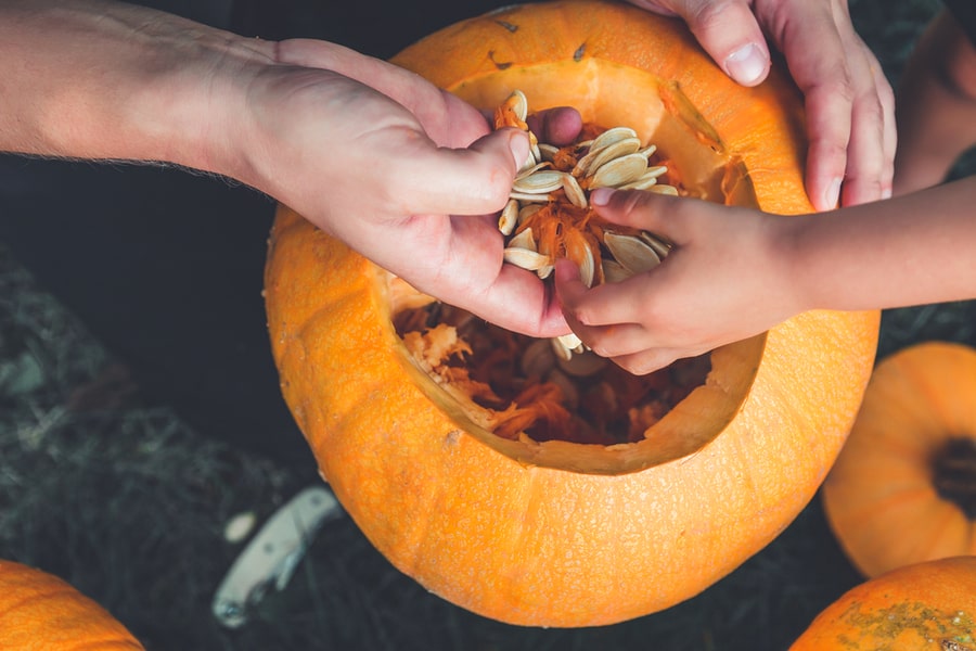 Treat The Outside And Inside Of The Pumpkin