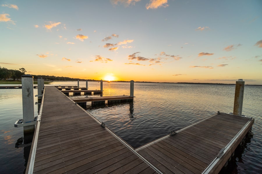 Standing On The Clean Dock